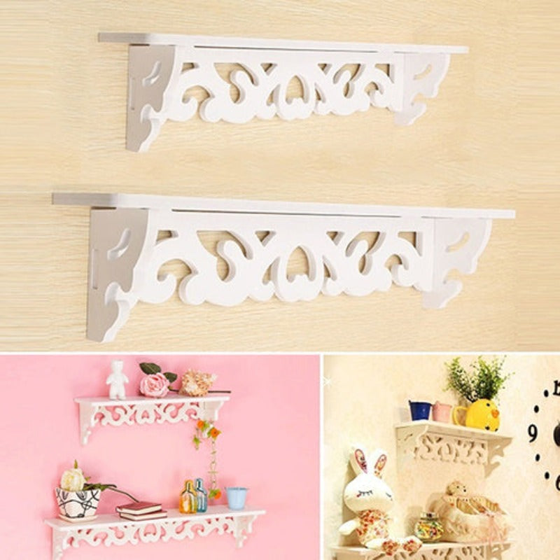 Garden Wooden Flower Stand, One-Character Wall-Mounted Shelf Flower Stand, Large Green Plant Pot Stand