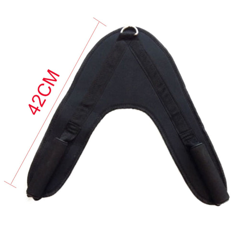 Black arch-shaped product with measurement label on a white background