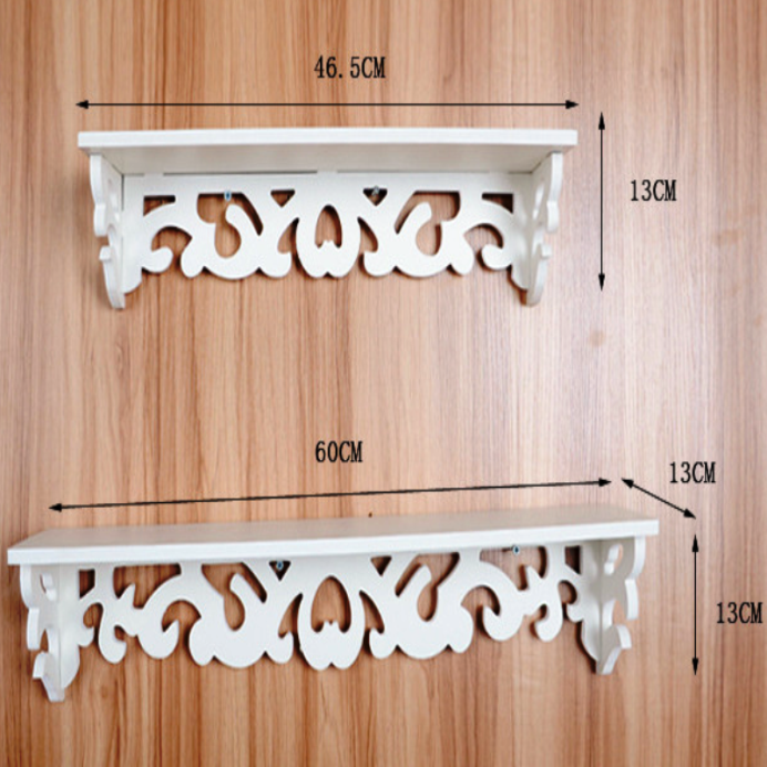 Garden Wooden Flower Stand, One-Character Wall-Mounted Shelf Flower Stand, Large Green Plant Pot Stand