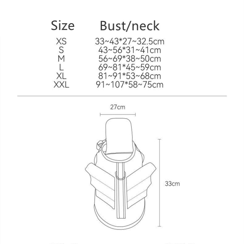 Large Dog Pet Swimming Life Jacket