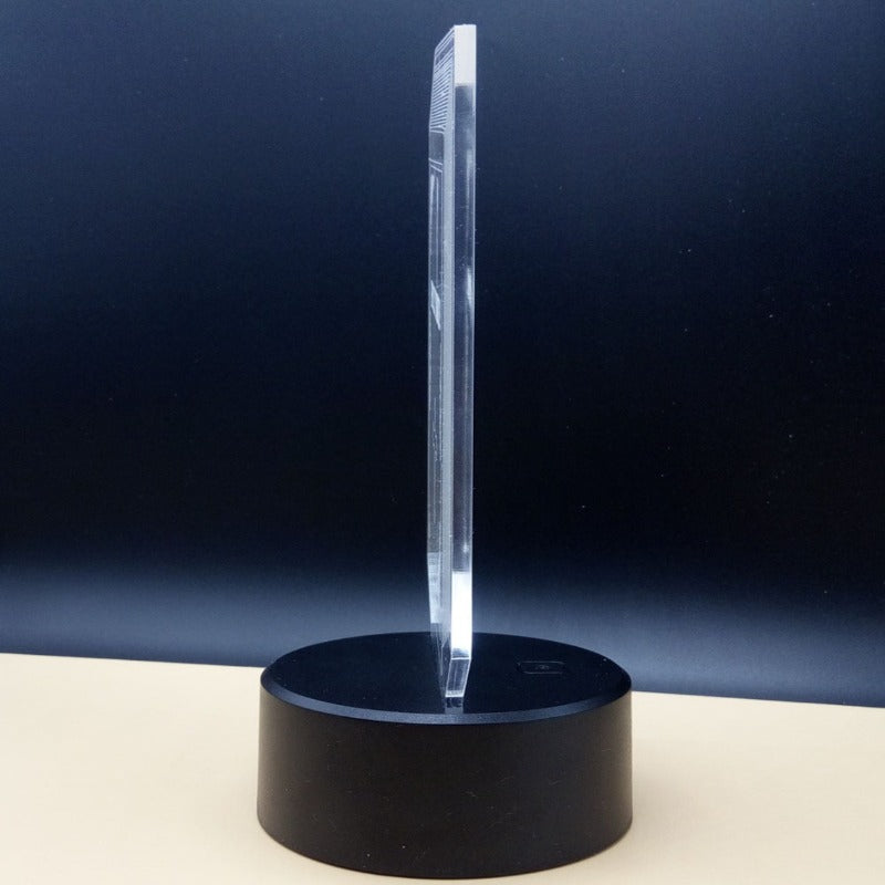 3D LED Color Night Light Changing Lamp Halloween Skull Light Acrylic 3D Hologram Illusion Desk Lamp