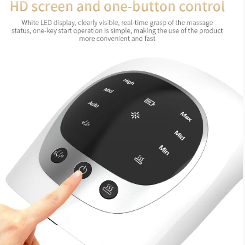 Smart Knee Massager with Heat and Kneading for Pain Relie Rechargeable LED Display Arthritis Massagers Infrared Heated Vibration Tool