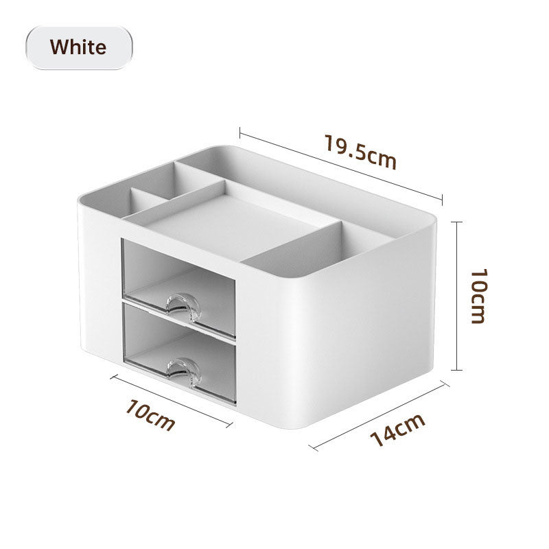 Tabletop drawer brush box multi-compartment collection and sorting box classified compartment storage box