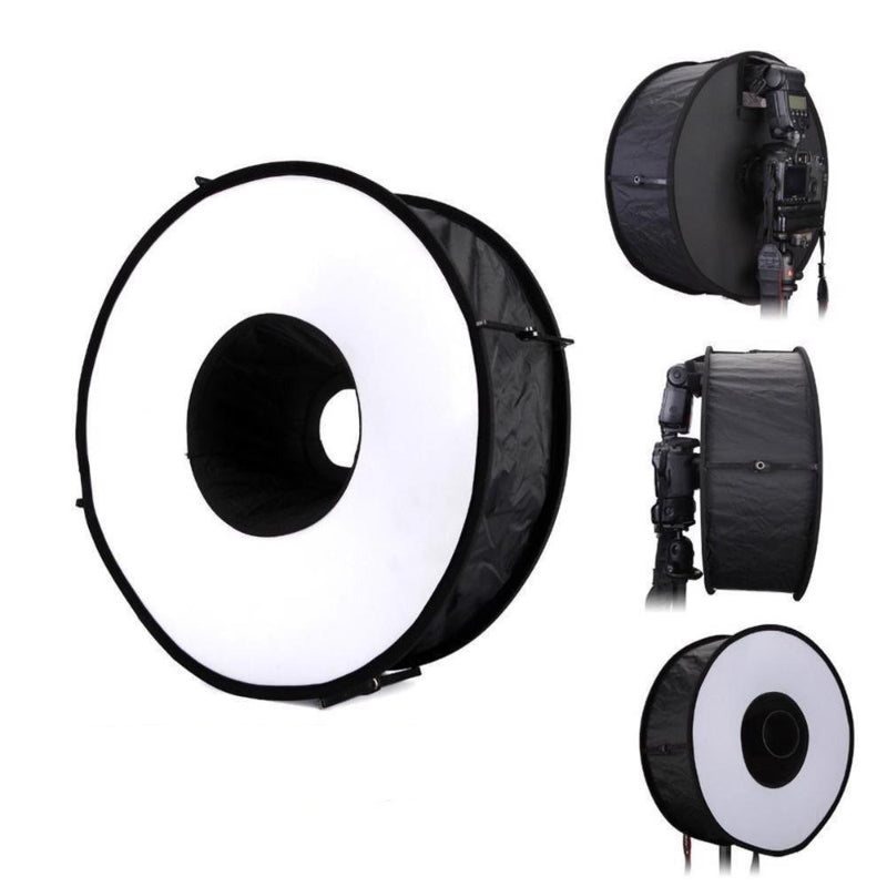 Ring Softbox Flash Round Flash Softbox Foldable Soft Flash Diffuser Camera
