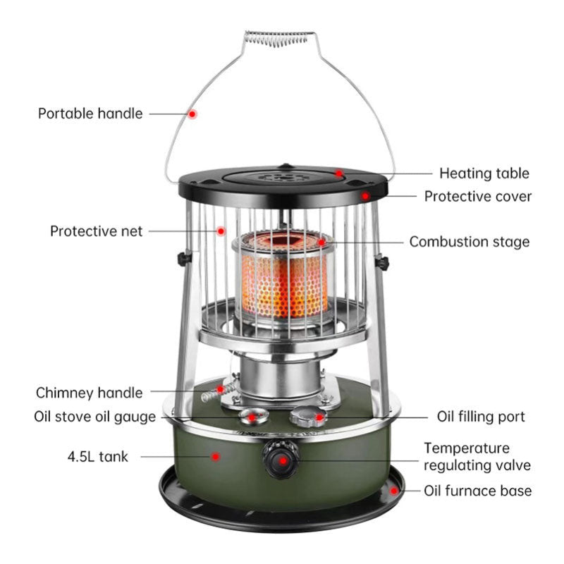 Kerosene heating stove outdoor camping camping ice fishing portable