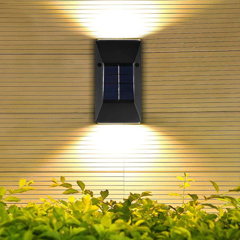 Solar LED Light Outdoor Waterproof Garden Light Solar Powered Wall Lamps Sconces Fence LED Garden Outdoor Solar Lamp Xmas Decor