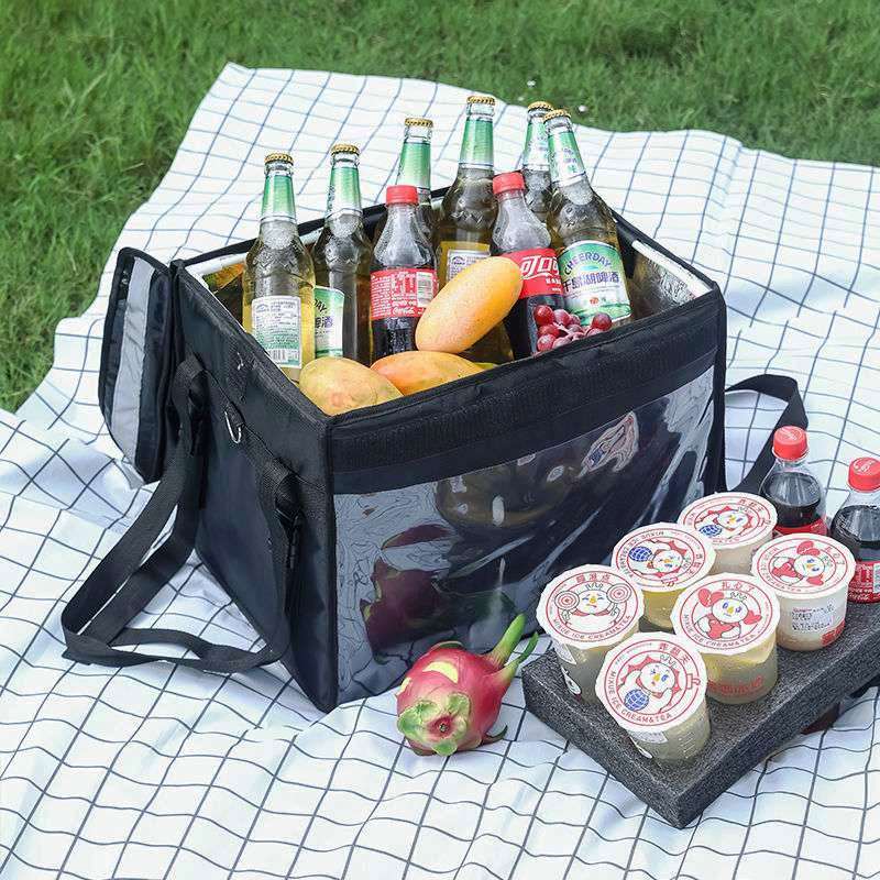 Thermal Cooler Bag Cooler Bag Colorful Folding Picnic Ice Pack Food Thermal Bags Tin Foil Insulated Bags Delivery Bag Picnic Bag
