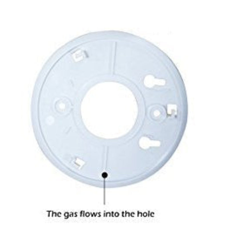 Diagram showing the inside of a device with labeled parts on a white background