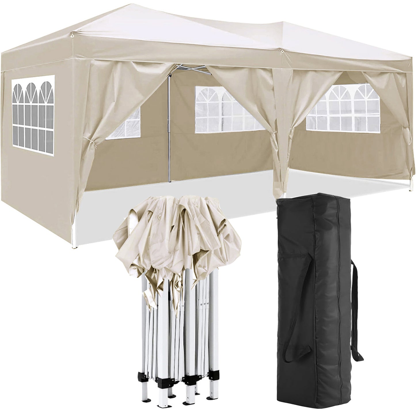 Folding Canopy with Sex Side Walls