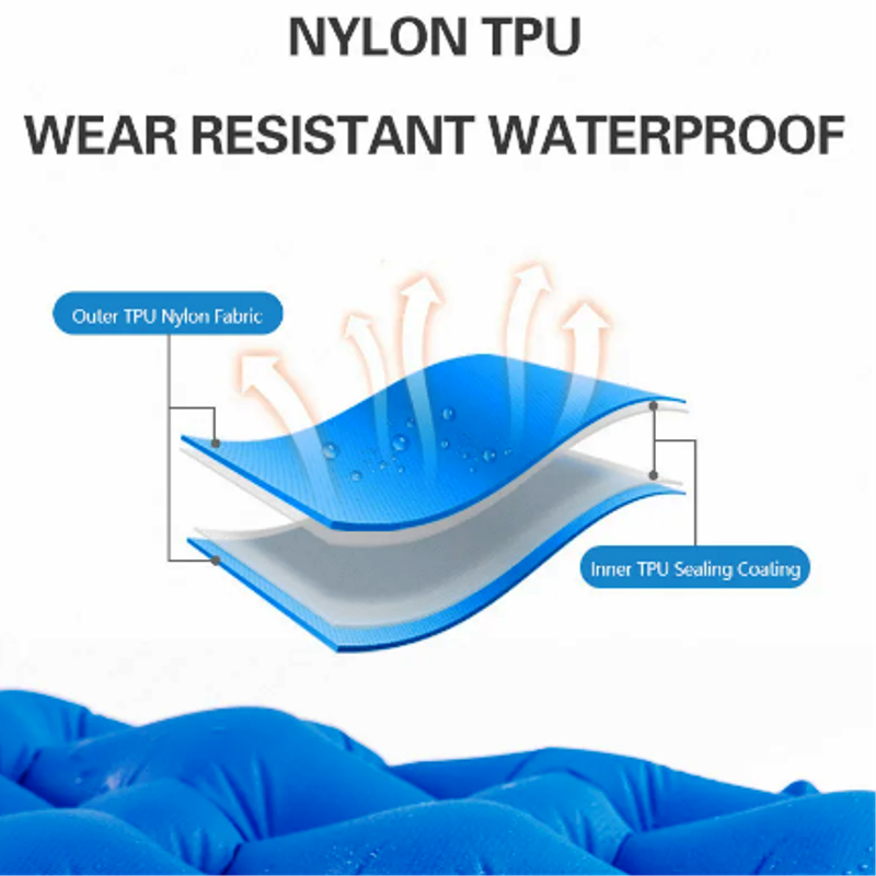 Backpacking Sleeping Pad Inflatable Camping Mat Mattress Durable Insulated Sleeping Mat With Carrying Bag