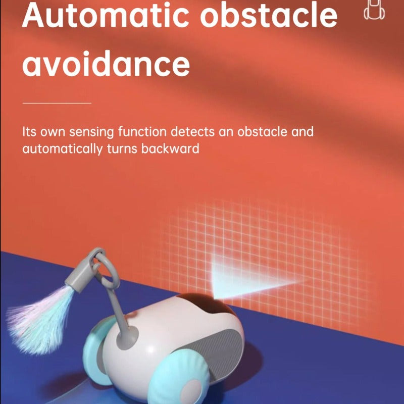 Remote Control Interactive Cat Car Toy USB Charging Chasing Automatic Self-moving Remote Smart Control Car Interactive Cat Toy