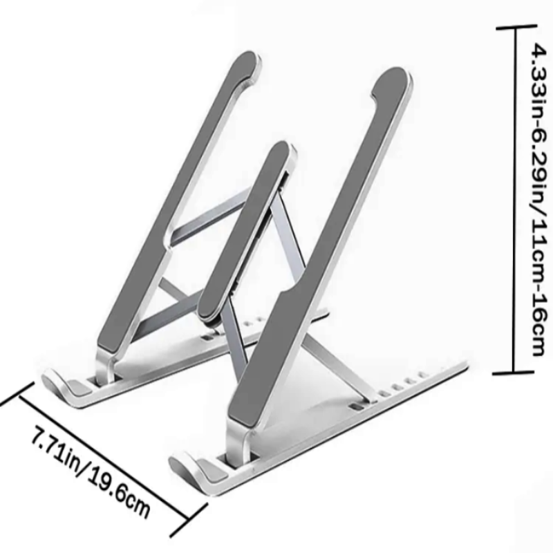 Portable Laptop Stand Foldable Height Adjustable Support Base Computer Cooling Stand Hollow Design Laptop Holder