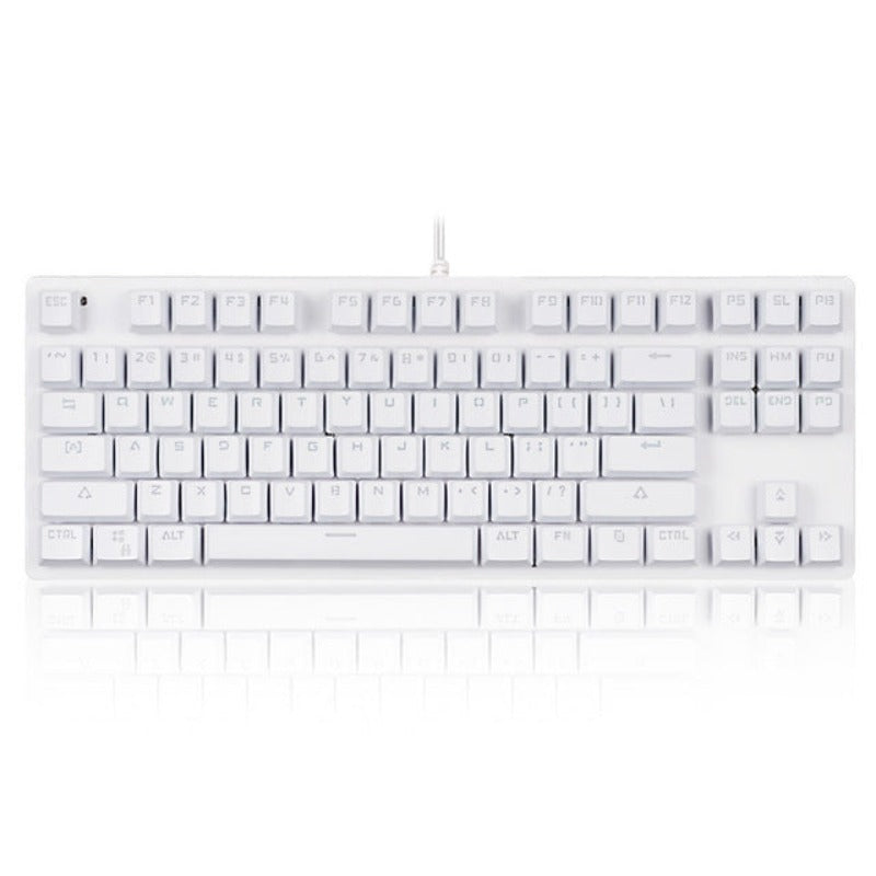 Mechanical Keyboard Green Shaft Desktop Non-Punch 87 Key Keyboard
