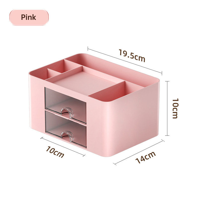 Tabletop drawer brush box multi-compartment collection and sorting box classified compartment storage box