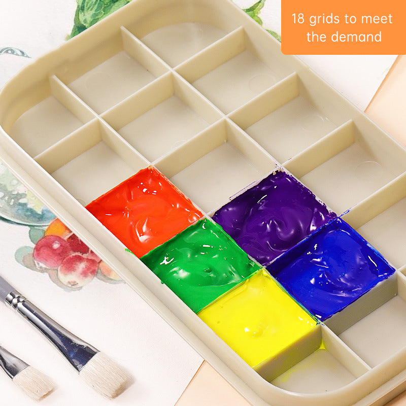 Brush Basin Holder and Organizer Kit Paint Brush Basin with Tray Palette Lid for Oil Painting