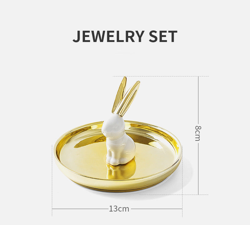 Jewelry Stand Hanging Tray Gold C