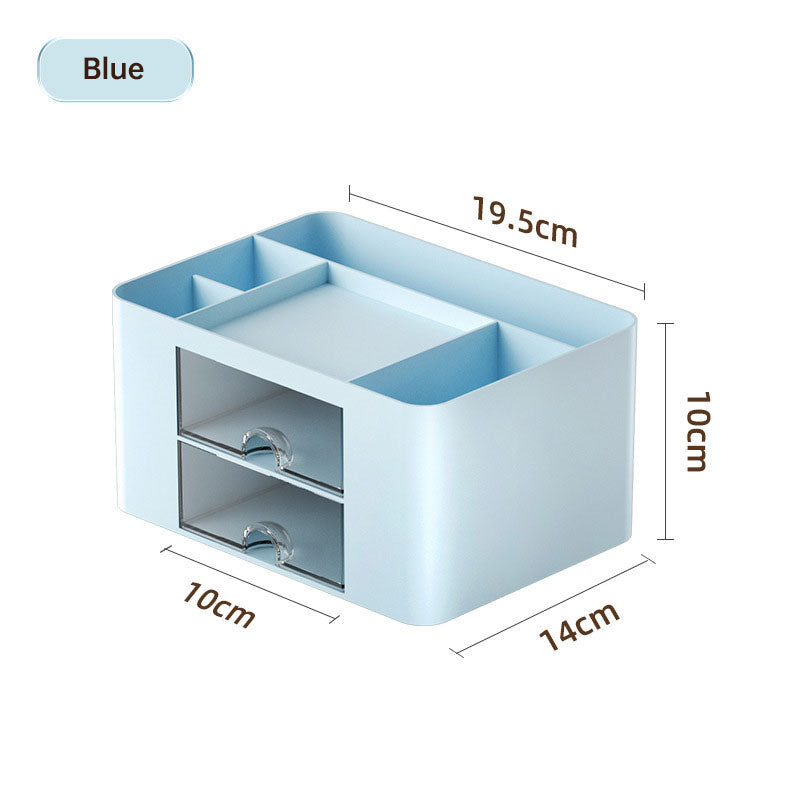 Tabletop drawer brush box multi-compartment collection and sorting box classified compartment storage box