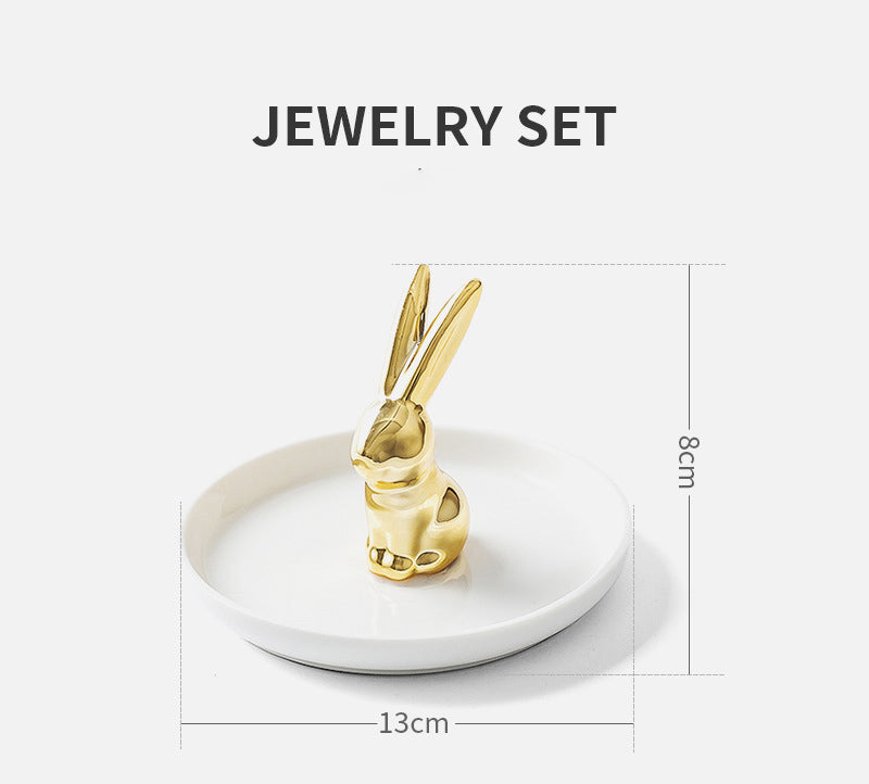 Jewelry Stand Hanging Tray Gold C