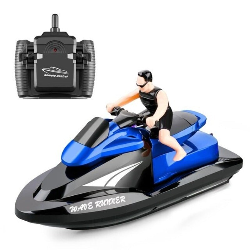High Speed Racing Boat RC Motorboat for Pools Lakes 2.4Ghz Waterproof Toy 100M Control Dual Motor Drive Surfing