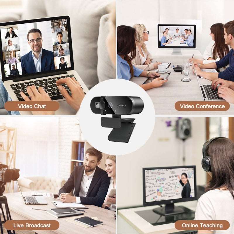 Webcam Autofocus Conference PC Live Broadcast Webcam USB Webcam Office Meeting House With Microphone 1080P HD Webcam