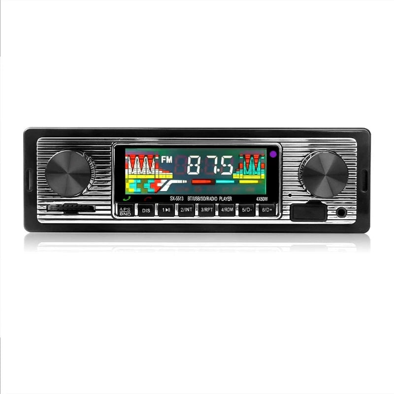 Wireless Bluetooth Car Radio 1 din Vintage MP3 Player AUX USB FM TF U Disk Retro Stereo Receiver Audio Player Car Accessaries