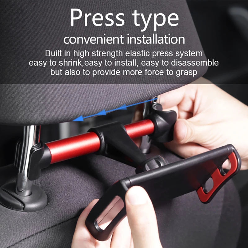 Universal Adjustable Rotated Car Backseat Tablet Holder for smartphones, iPads, iPods, Tables, GPS, Back Seat Headrest Tablet Stand Mount