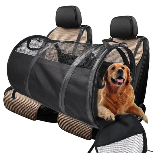 Pet Transporter Durable Oxford Dog Carrier Bag Car Accessories Travel Bag Foldable Crate Transport Small Large Dogs