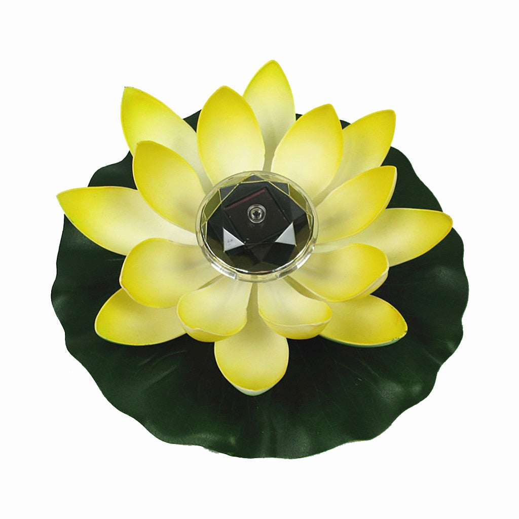 Artificial Lotus Shape Solar Light