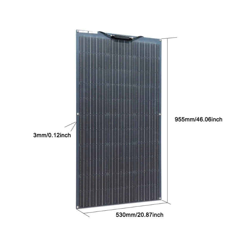 Monocrystalline Flexible Solar Panel 200 watt Kit High Efficiency Solar Module Battery Charge