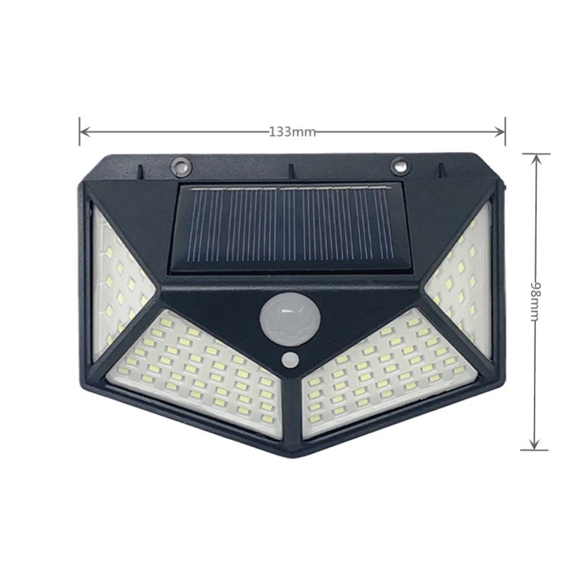 LED Solar Lamp Outdoor Waterproof Solar Powered Spotlights PIR Motion Sensor Street Light for Garden Decoration 3 Modes