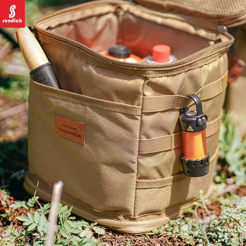 Camping Storage Bag Portable Oxford Cloth Large Capacity Gas Stove Canister Pot Carry Bag Storage Sack Picnic Basket