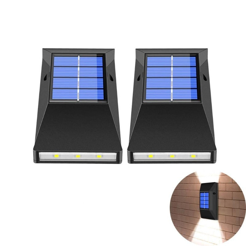 Solar LED Light Outdoor Waterproof Garden Light Solar Powered Wall Lamps Sconces Fence LED Garden Outdoor Solar Lamp Xmas Decor