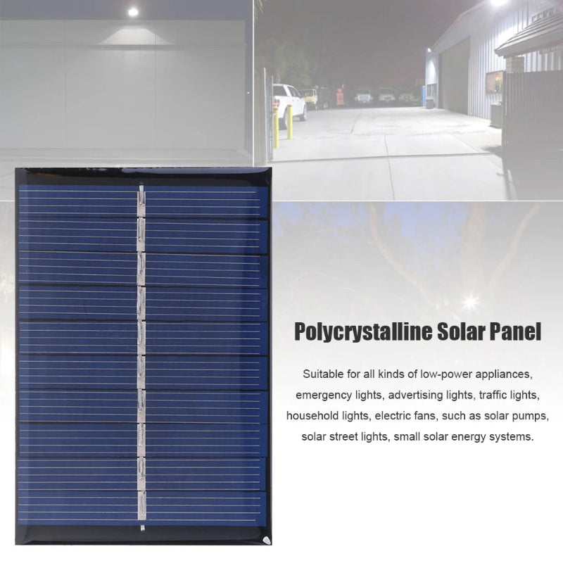 Polycrystalline solar panel with text on a blurred background