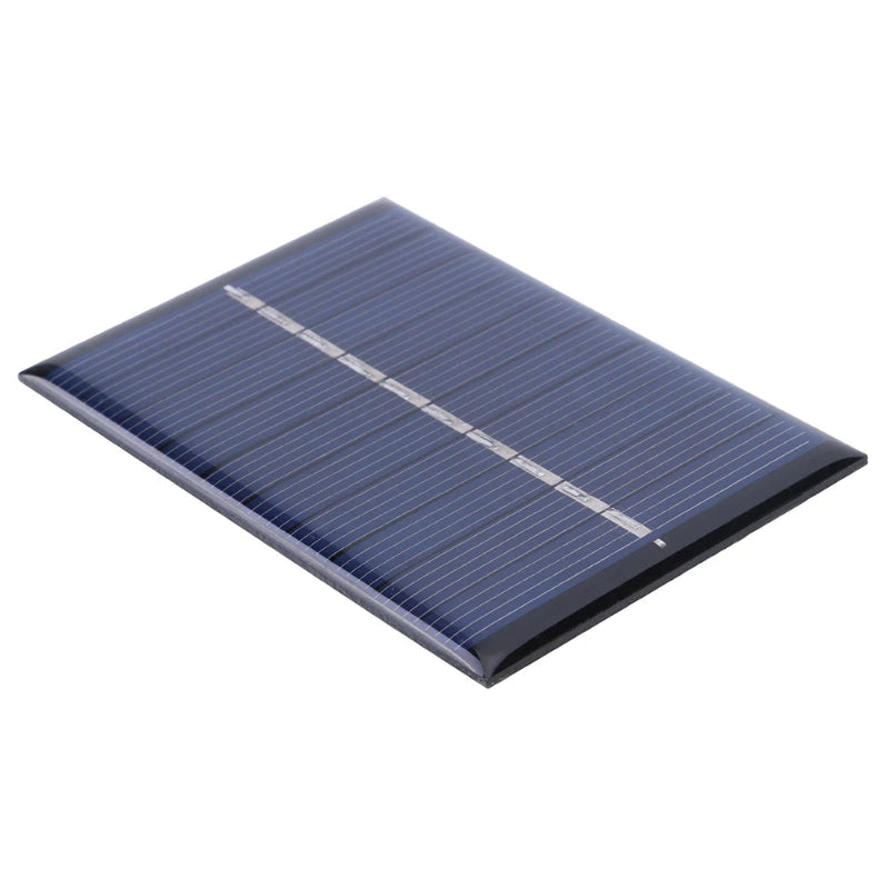 Small rectangular solar panel on a white background