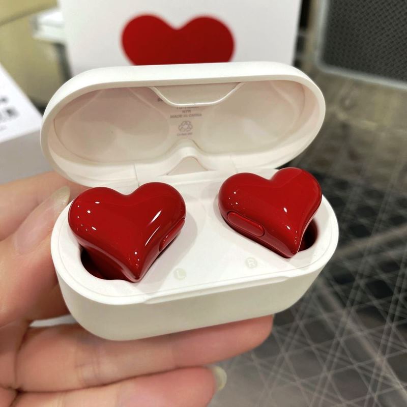 Bluetooth Wireless Headphones Heart Shaped Earphones woman Earphone High Quality Heart Earbuds Girl Gift
