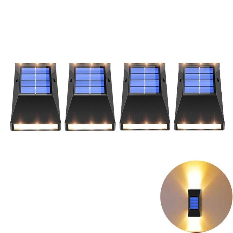 Solar LED Light Outdoor Waterproof Garden Light Solar Powered Wall Lamps Sconces Fence LED Garden Outdoor Solar Lamp Xmas Decor