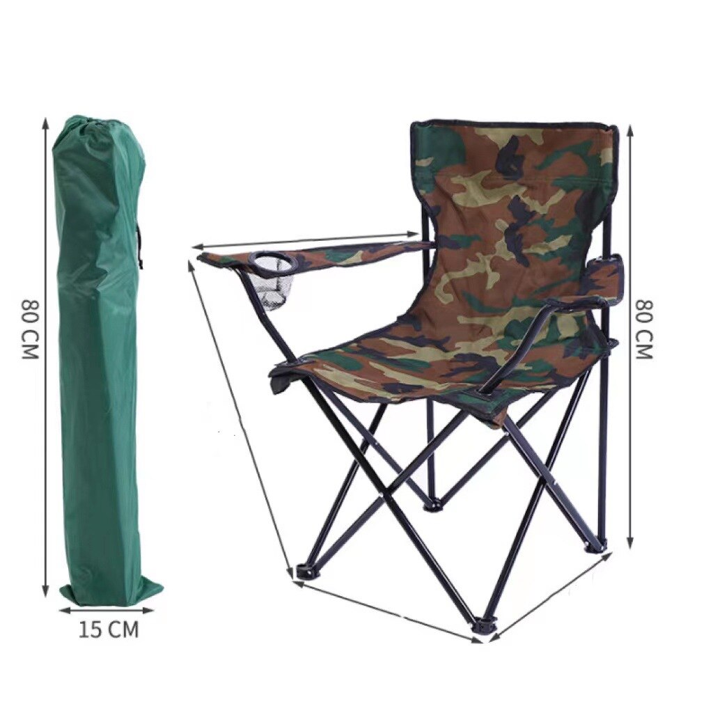 Fishing Chair Foldable Camping Hiking Picnic Chair Outdoor Furniture Beach Chairs Camping Chair Stool with Armrest Moon Chair