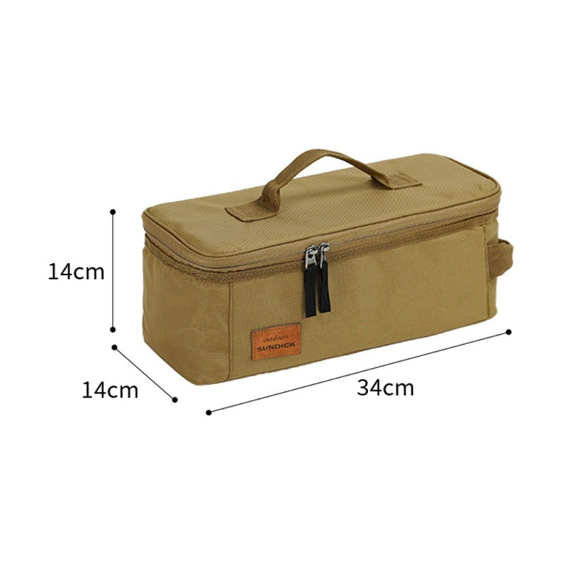 Camping Storage Bag Portable Oxford Cloth Large Capacity Gas Stove Canister Pot Carry Bag Storage Sack Picnic Basket