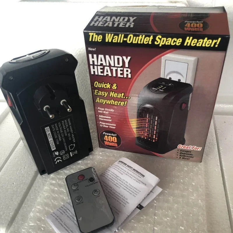 400W Portable Plug-In Heater with Timer