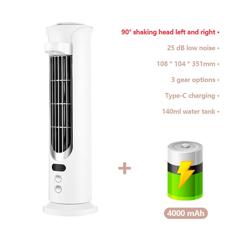Desktop Tower Humidifying Cooling Fan
