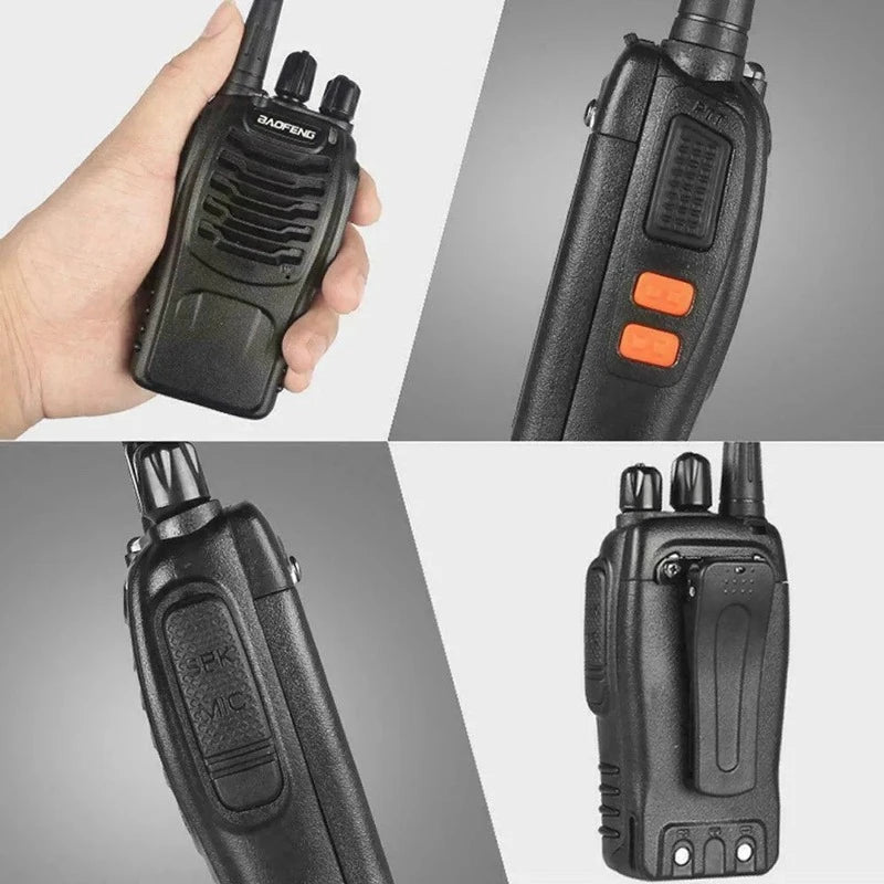 Baofeng BF-888S UHF Walkie Talkie Long Range VOX Two Way Radio Earpiece Emergency Rescue Communications