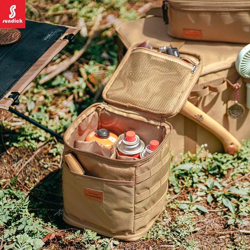 Camping Storage Bag Portable Oxford Cloth Large Capacity Gas Stove Canister Pot Carry Bag Storage Sack Picnic Basket