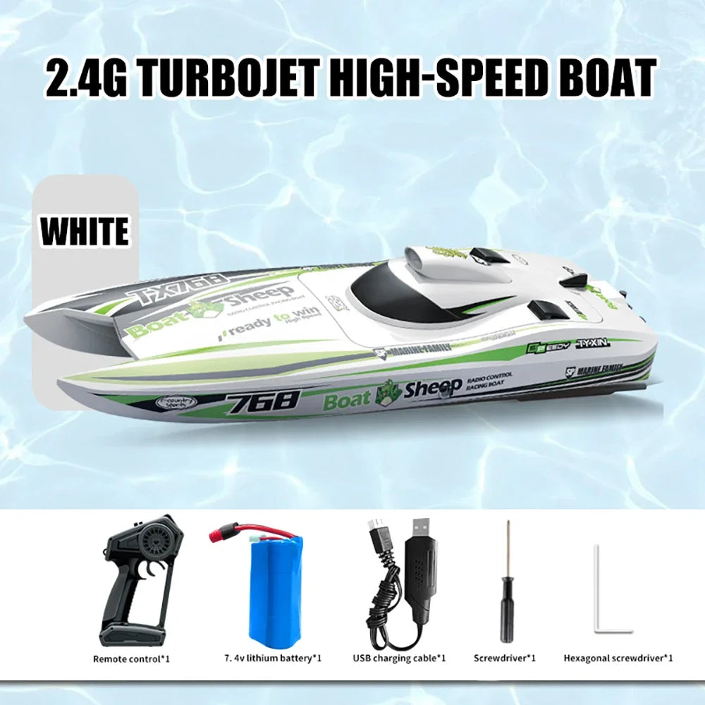 High-Speed RC Turbojet Speedboat