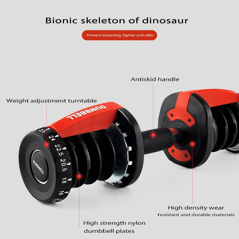 Adjustable Dumbbell Set Fast Automatic Intelligent Dumbbell Household Fitness Equipment Set