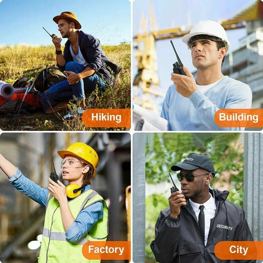 Baofeng BF-888S UHF Walkie Talkie Long Range VOX Two Way Radio Earpiece Emergency Rescue Communications