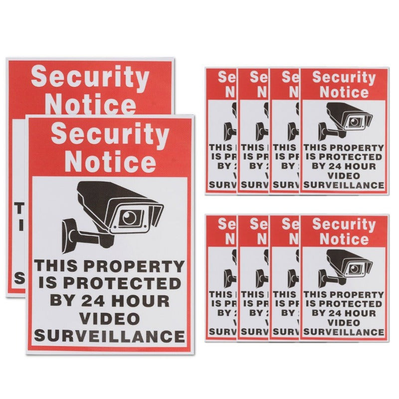 Security Notice Sticker Decal Camera Logo Great Deals Webstore