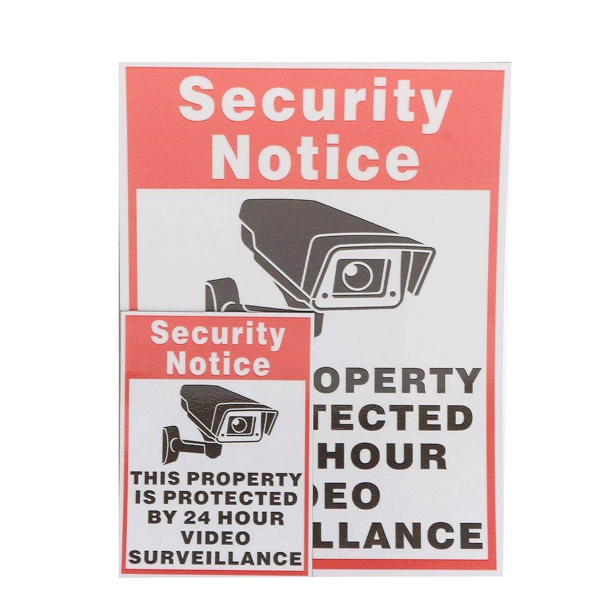 Security Notice Sticker Decal Camera Logo