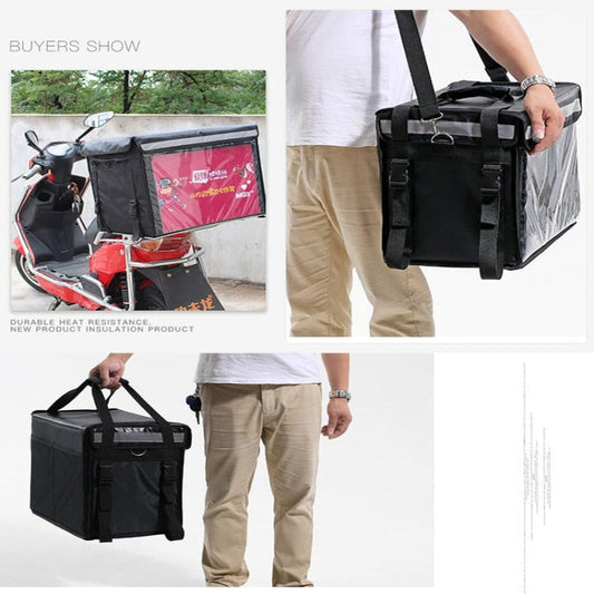 44L Shoulder Locks Insulated Refrigerating Cabin Waterproof Takeout Cabinet Food Delivery Container Delivery Box