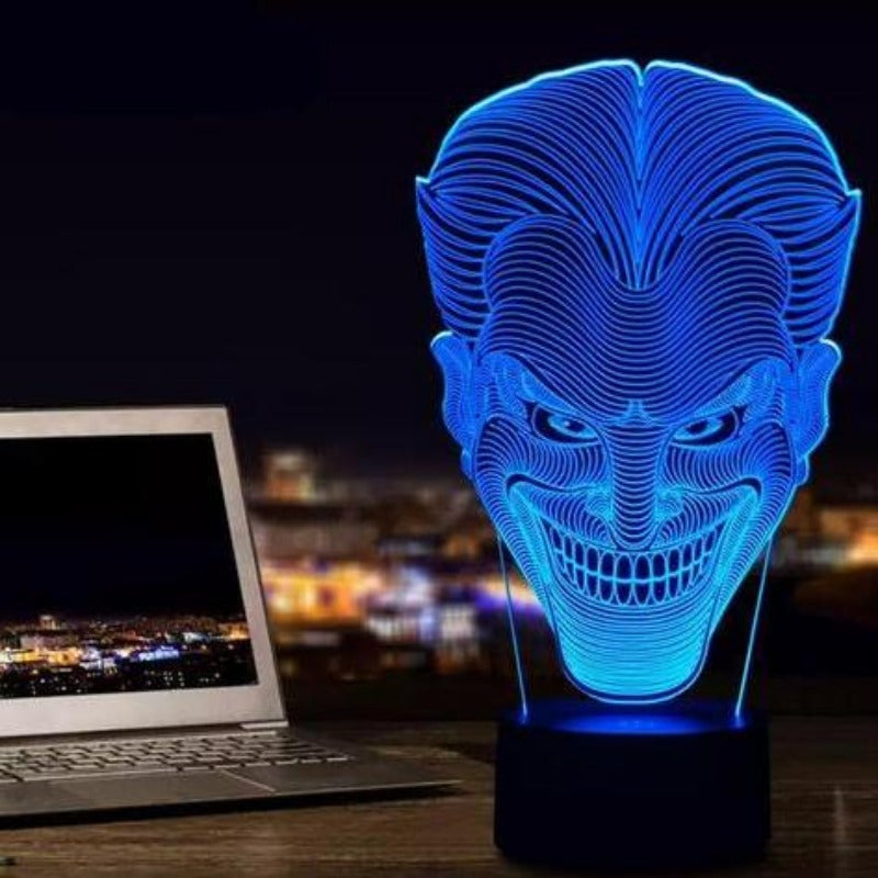 Joker Shape 3d Led Lamp