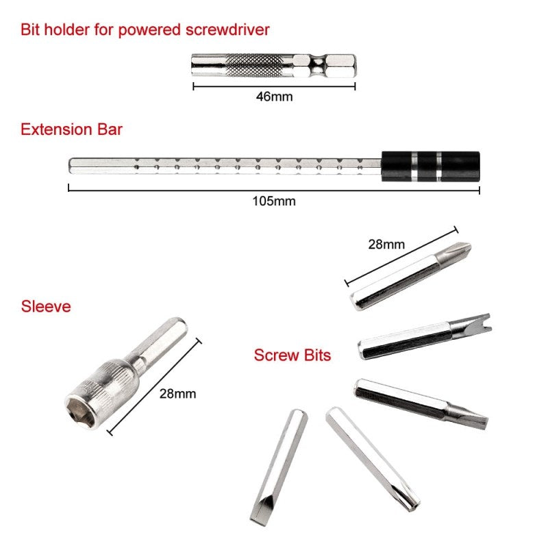 Screwdrivers Set Magnetic Torx Hex Bit Screw Driver Phone/Computer Repair Hand Tools Multitools Kit by PROSTORMER